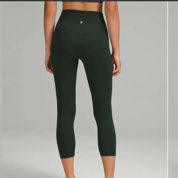 Lululemon Align High-Rise Crop 23" in Legacy Green - Picture 3 of 4